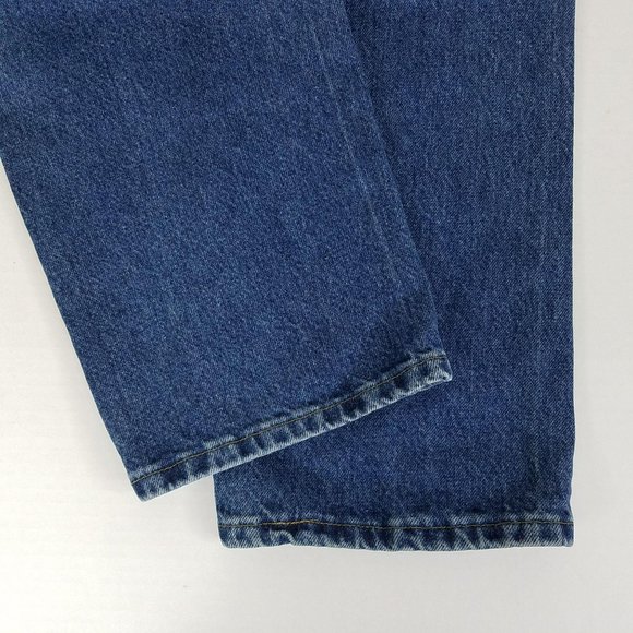 Wrangler Mens Jeans 42x30 Regular Fit 5 Star Straight Blue Denim - Picture 3 of 10